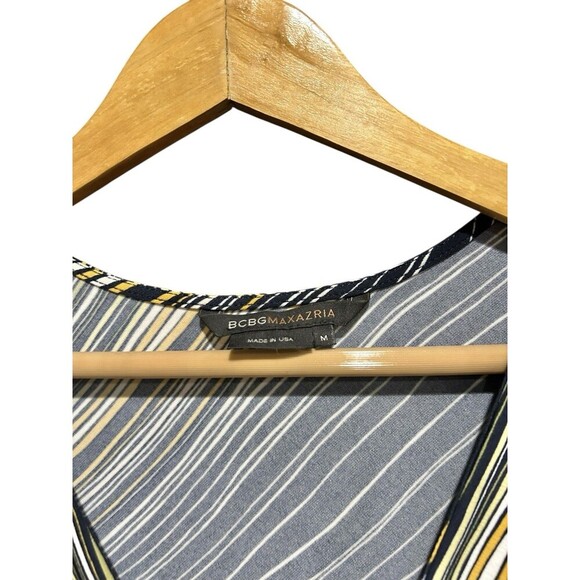 Bcbgmaxazria 90s y2k Vintage Blue & Yellow Babydoll Top Short Sleeved Clueless - Picture 4 of 6